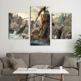 Картина Алексіос - герой гри Assassin's Creed: Odyssey 66x40 см (1496-32)