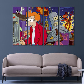 Картина Мультсеріал Futurama 89x53 см (712-41)