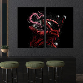 Картина Deadpool symbiote 71x51 см (701-2)