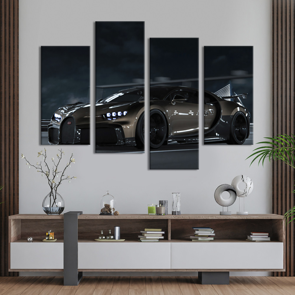 Картина Преміум-авто Бугатті 89x56 см (1302-42)