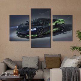 Картина Суперкар McLaren GT Verdant Theme кольору хамелеон 66x40 см (1358-32)