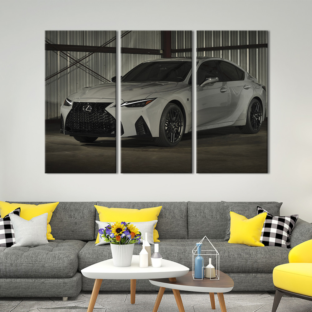 Картина Білий Lexus IS 500 F Sport 78x48 см (1279-31)