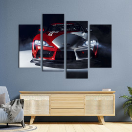 Картина Потужний спорткар Toyota Supra 89x56 см (1405-42)