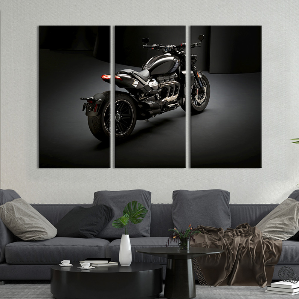 Картина Брутальний мотоцикл Triumph Rocket 3 78x48 см (1407-31)