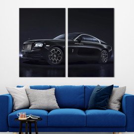 Картина Чорний Rolls-royce 78x48 см (88-31)