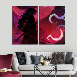 Картина Kokushibo, Demon slayer 71x51 см (703-2)