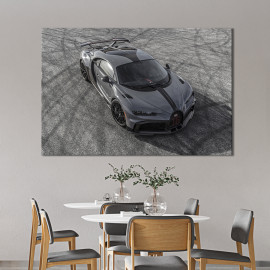 Картина Спортивний автомобіль Bugatti Chiron Pur Sport 51x34 см (1297-1)