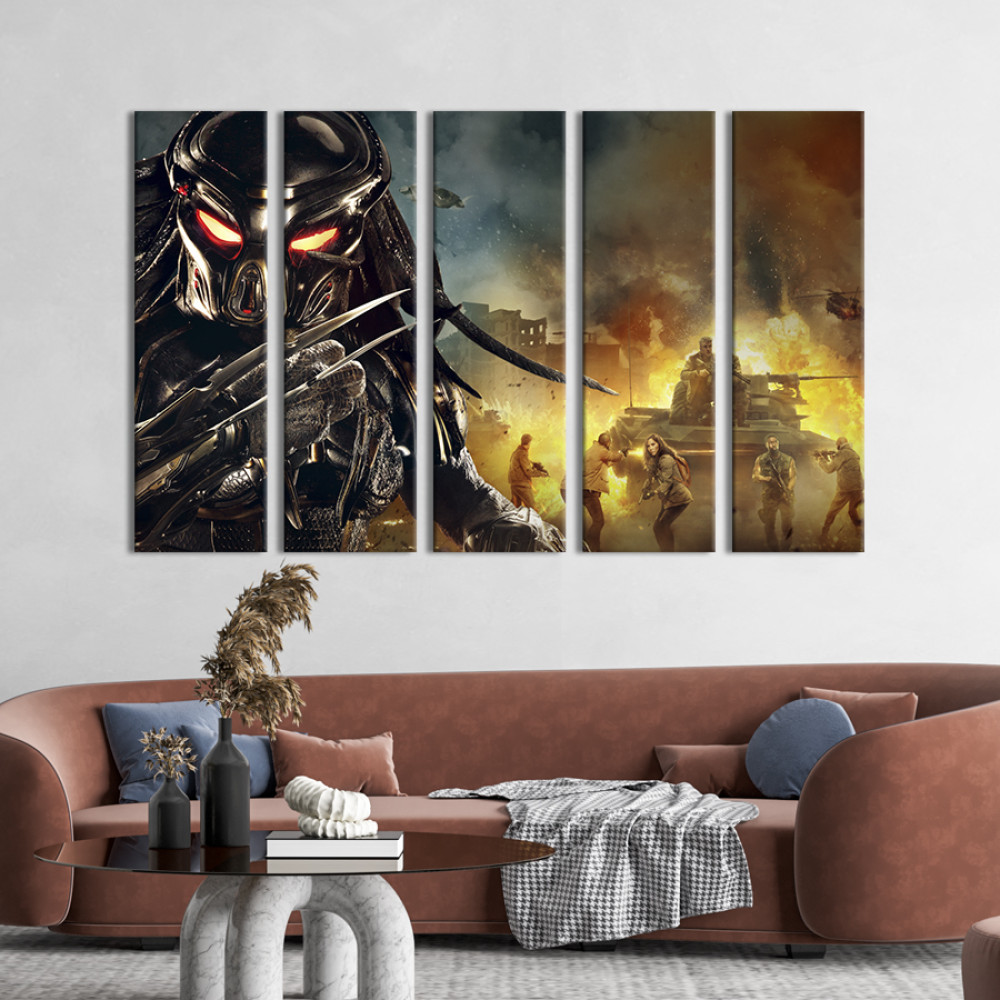 Картина Могутній мисливець Predator 87x50 см (1518-51)