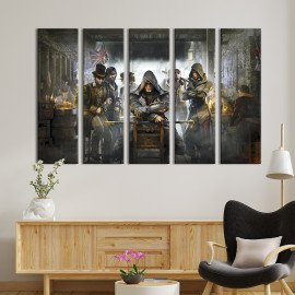 Картина Персонажі гри Кредо вбивці: Синдикат 87x50 см (1433-51)