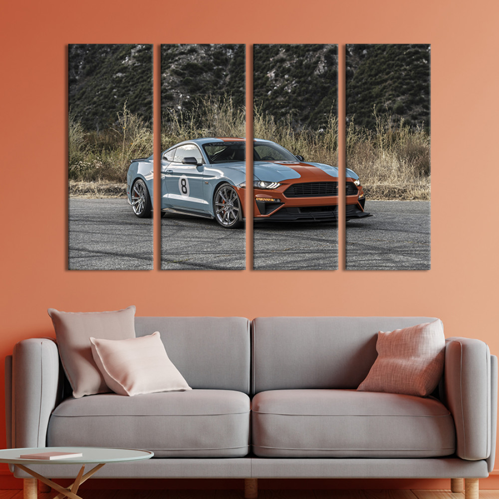 Картина Стильний спортивний автомобіль Mustang Roush Stage 89x53 см (1253-41)