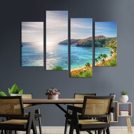 Картина Пляж у кратері вулкана 89x56 см (447-42)