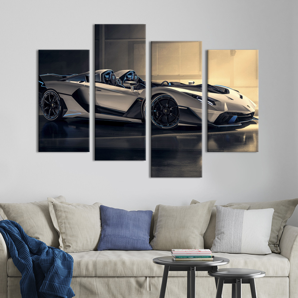 Картина Елітне авто Lamborghini SC20 89x56 см (1269-42)