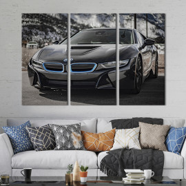 Картина на полотні Престижне авто BMW i8 66x40 см (115-32)