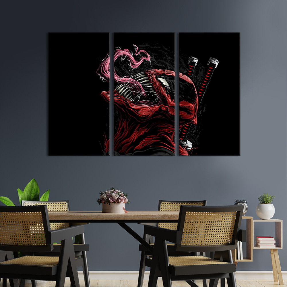 Картина Deadpool/Carnage 128x81 см (701-31)