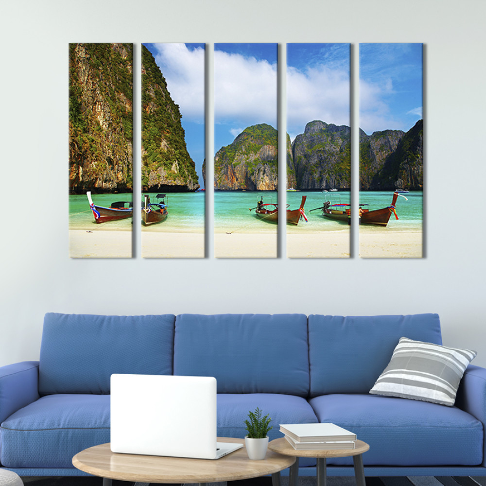 Картина Красива морська бухта Майя Бей 132x80 см (405-51)