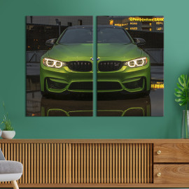 Картина Зелений BMW Gran Turismo 71x51 см (111-2)