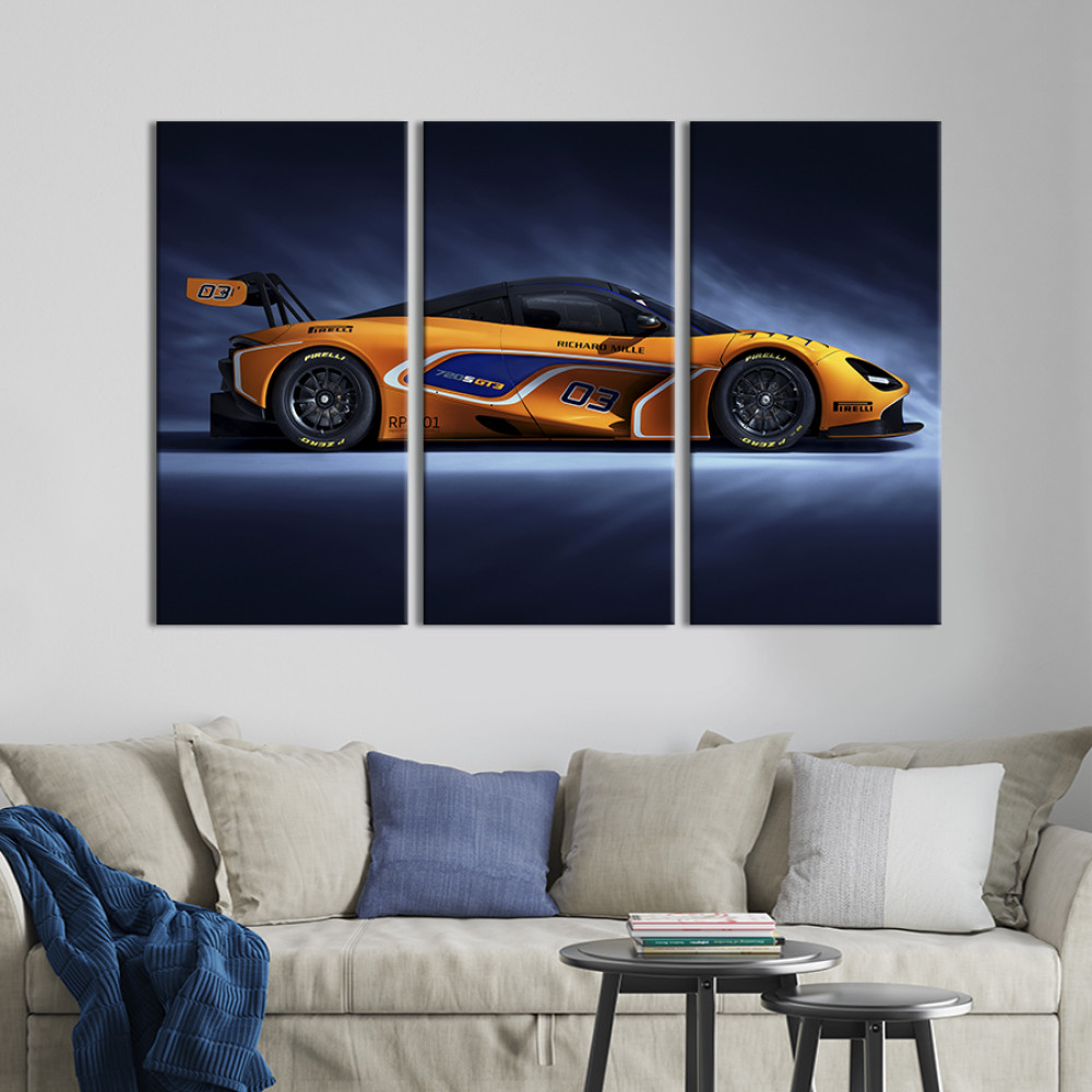 Картина Гоночний суперкар McLaren 128x81 см (1352-31)