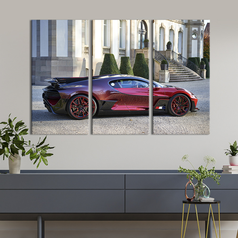 Картина Bugatti Divo з незвичайним забарвленням 78x48 см (1306-31)
