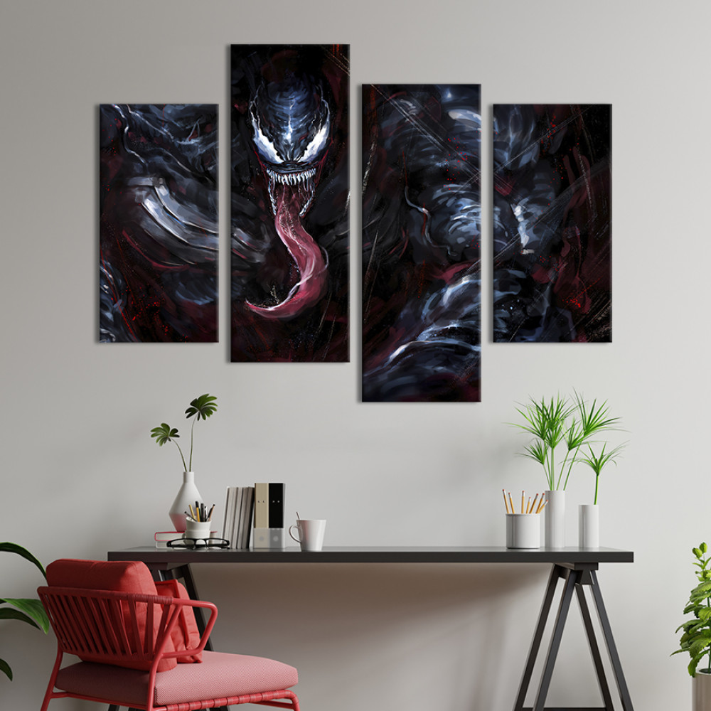 Картина Веном Чорна смерть 129x90 см (758-42)