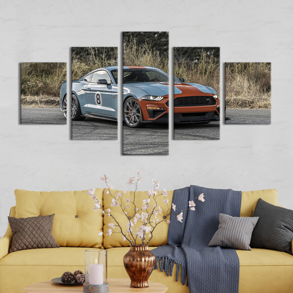Картина Яскравий суперкар Mustang Roush Stage 112x54 см (1253-52)