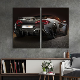 Картина McLaren 570S вид ззаду 71x51 см (1351-2)