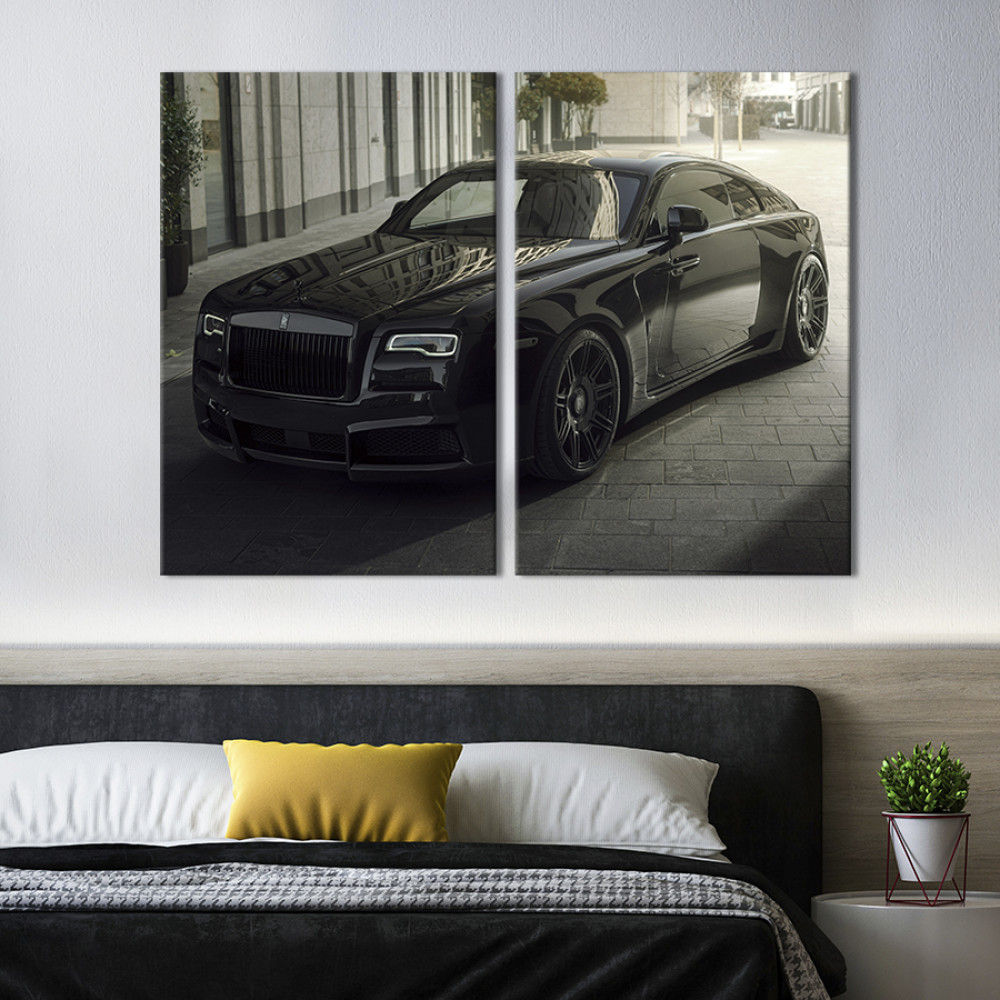 Картина Стильний Rolls-Royce Black Diamond 111x81 см (1400-2)