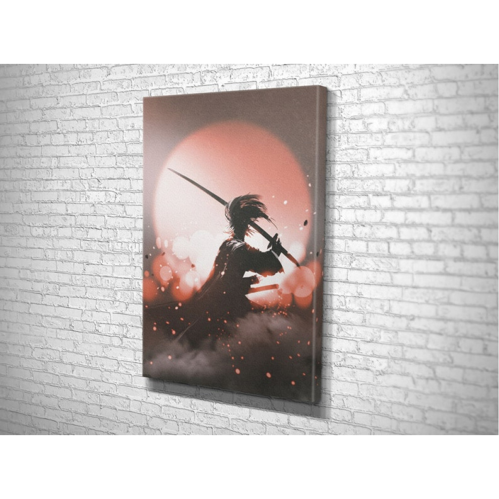 Картина Самурай з катаною 51x34 см (754)
