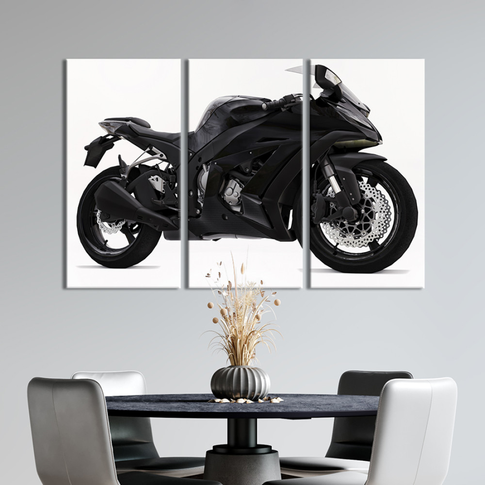 Картина Потужний байк Kawasaki Ninja 400 78x48 см (1240-31)
