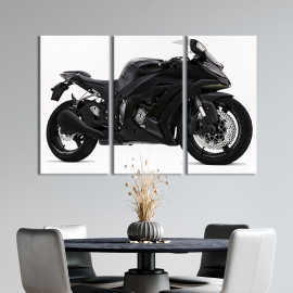Картина Потужний байк Kawasaki Ninja 400 78x48 см (1240-31)