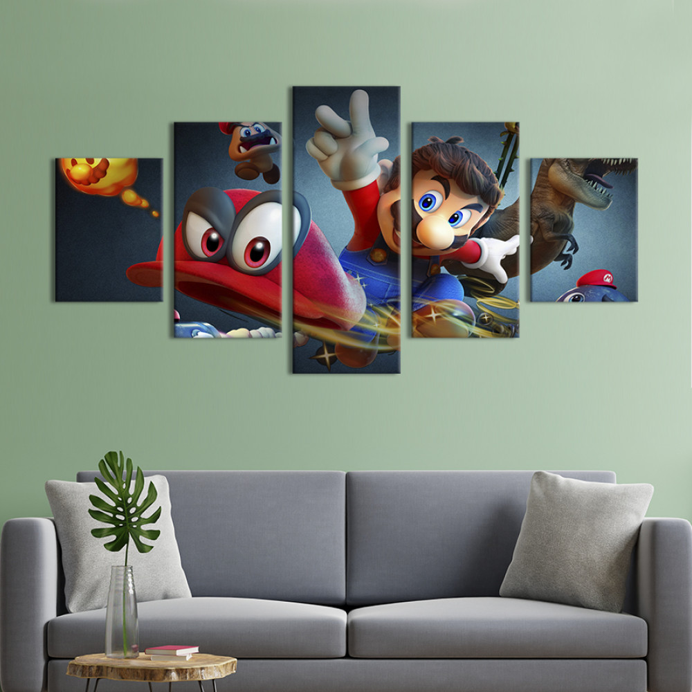 Картина Культова гра Super Mario 112x54 см (1512-52)