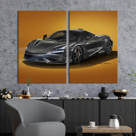 Картина Чорна фурія Mclaren Senna 71x51 см (1292-2)