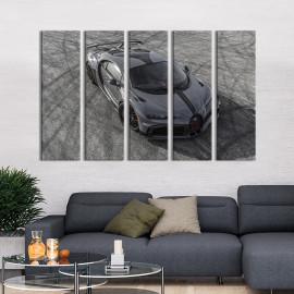 Картина Преміум-авто Bugatti Chiron Pur Sport 87x50 см (1297-51)