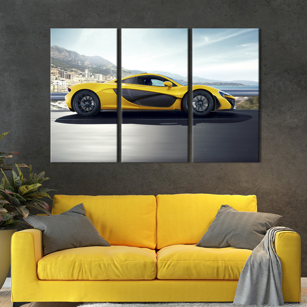 Картина Авто McLaren P1 в Монте-Карло 78x48 см (1370-31)