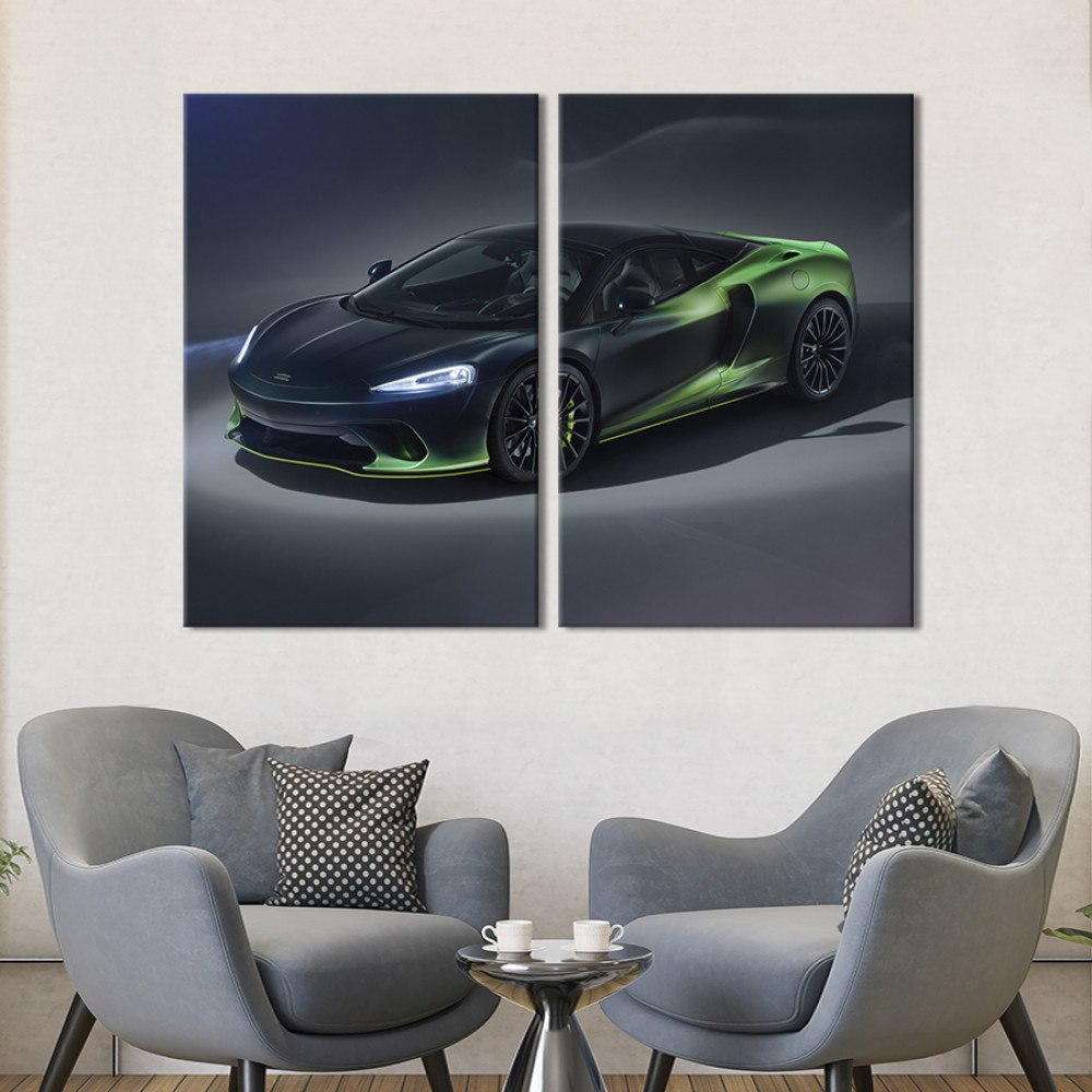Картина Розкішний автомобіль McLaren GT Verdant Theme 71x51 см (1358-2)
