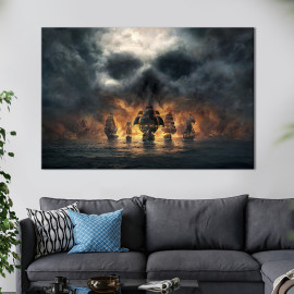 Картина Піратський флот 51x34 см (1441-1)