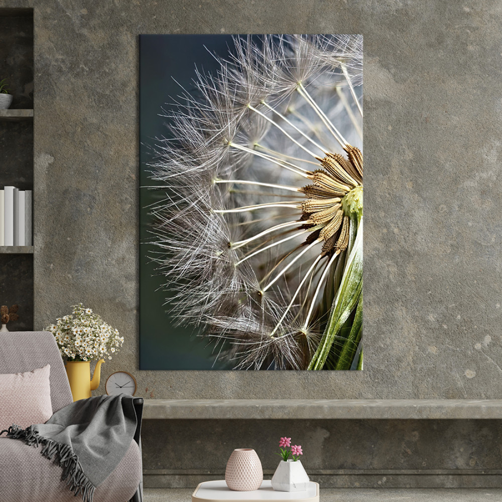 Картина в офіс Тендітна квітка кульбаби 51x34 см (2art_286)