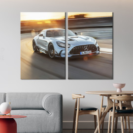 Картина Спортивна модель авто Mercedes-AMG GT Black Series 71x51 см (1365-2)