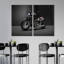Картина Брутальний байк Triumph Bobber Bonneville 71x51 см (1406-2)