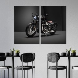 Картина Брутальний байк Triumph Bobber Bonneville 111x81 см (1406-2)