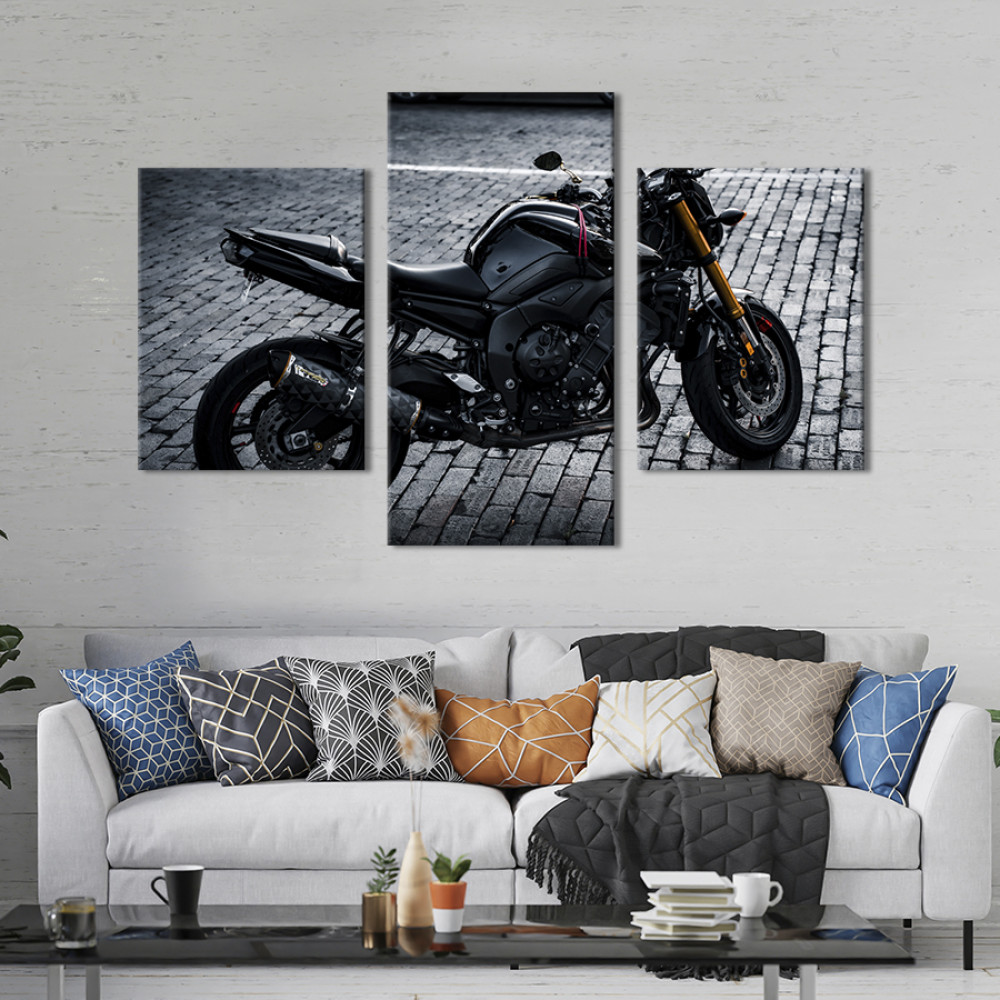 Картина Брутальний мотоцикл Yamaha FZ1 141x90 см (1379-32)