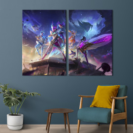 Картина Зіркові захисники / League of Legends 71x51 см (1499-2)