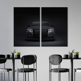 Картина Розкішний Rolls-Royce Black Badge Ghost 71x51 см (1276-2)