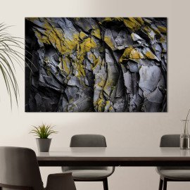 Картина абстракція картина для офісу Сіра текстура скелі 51x34 см (1085-1)