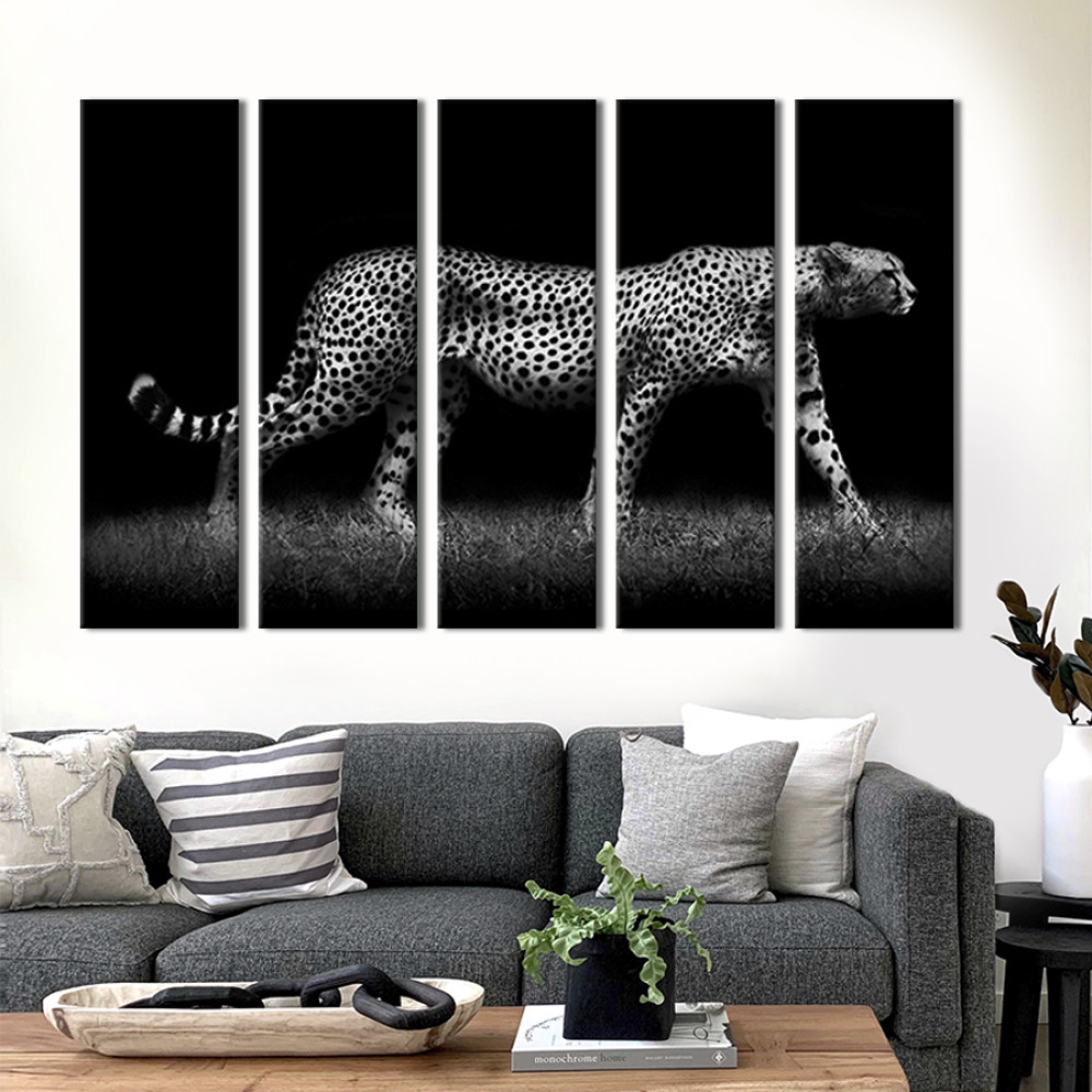 Картина Леопард - нічний мисливець 87x50 см (147-51)