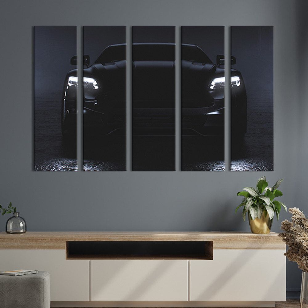 Картина Темний статусний суперкар 87x50 см (114-51)