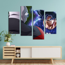 Картина Герої аніме Dragon Ball Гоку та Джирен 89x56 см (1425-42)