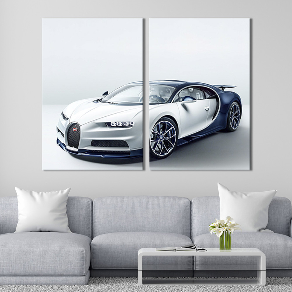 Картина Розкішний Bugatti Chiron 71x51 см (119-2)