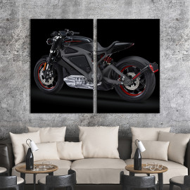 Картина Мотоцикл Harley-Davidson на електриці 71x51 см (1328-2)