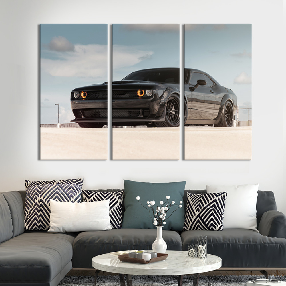 Картина Автомобіль Dodge 128x81 см (1313-31)
