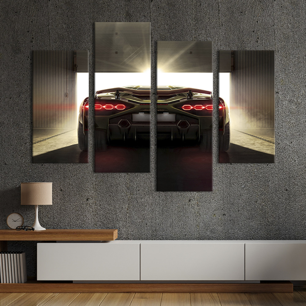 Картина Суперкар Lamborghini Sian 89x56 см (87-42)
